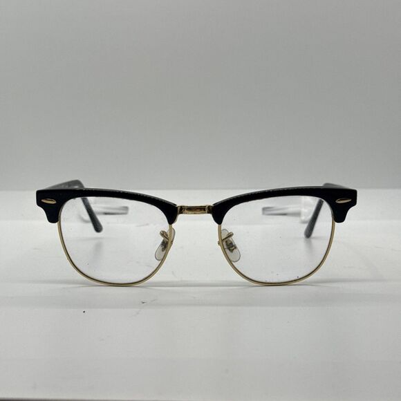 Ray-Ban RB3016 Clubmaster 901/58 49[]21 140 3P Black Sun/eyeglasses FRAMES ONLY - Picture 2 of 9